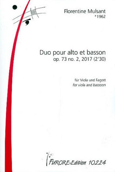 Duo op.73,2pour alto et basson