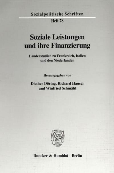 Soziale Leistungen und ihre Finanzierung