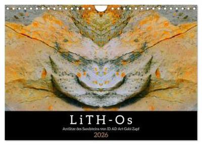 LiTH-Os Antlitze des Sandsteins von ID AD Art Gabi Zapf (Wandkalender 2026 DIN A4 quer), CALVENDO Monatskalender