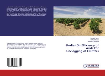 Studies On Efficiency of Acids For Unclogging of Emitters