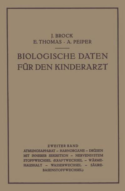 Biologische Daten für den Kinderarzt