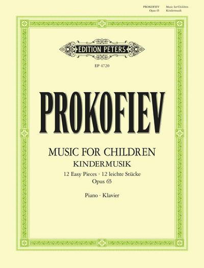 Music for Children: 12 easy pieces for Piano (1935) für Klavier solo op. 65 -Kindermusik