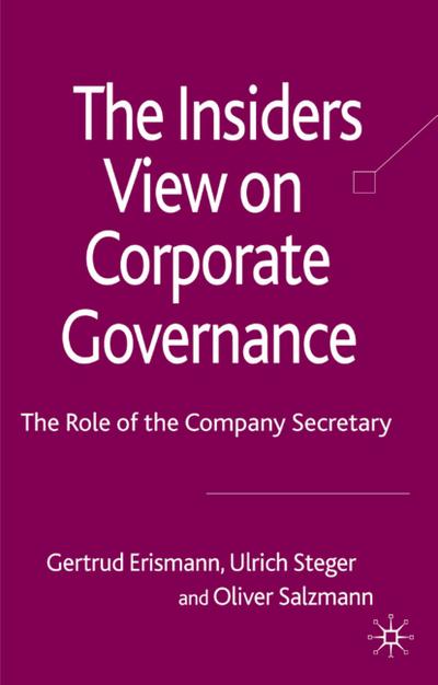 The Insider’s View on Corporate Governance