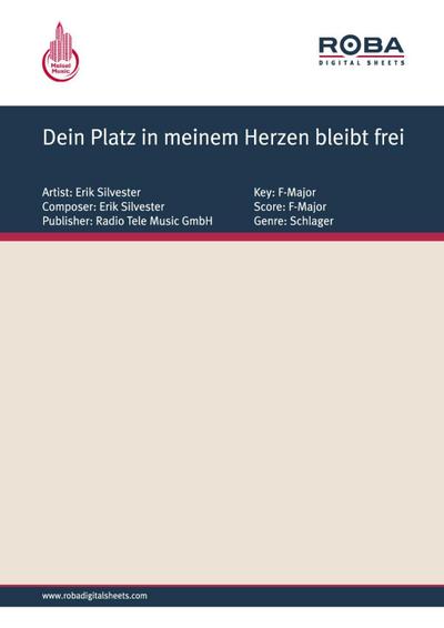 Dein Platz in meinem Herzen bleibt frei