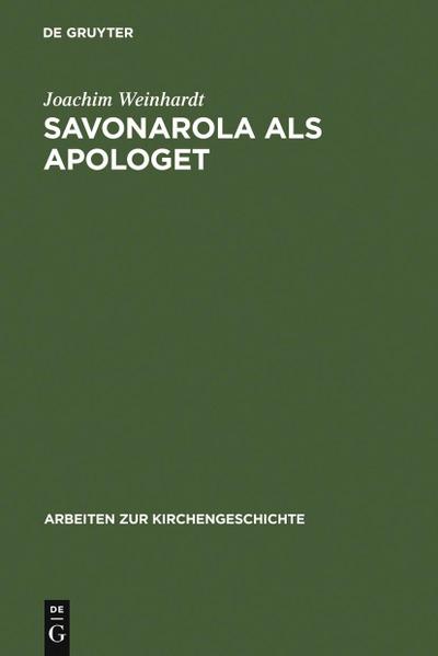 Savonarola als Apologet