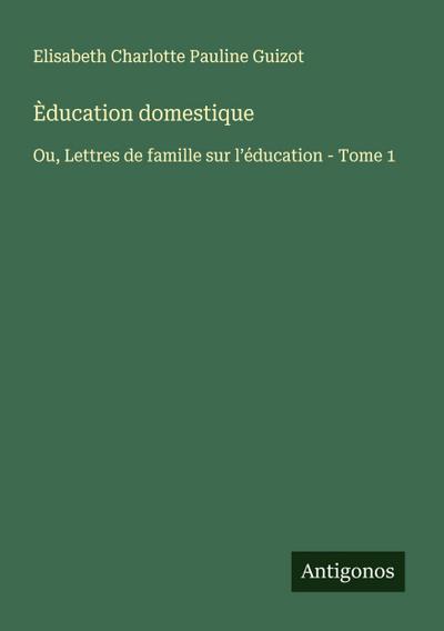 Èducation domestique