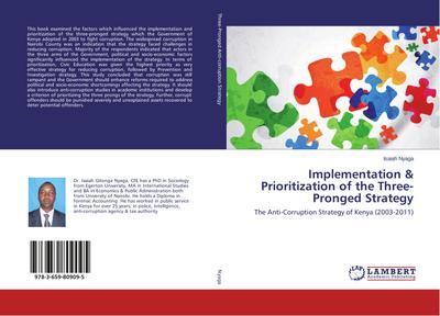 Implementation & Prioritization of the Three-Pronged Strategy