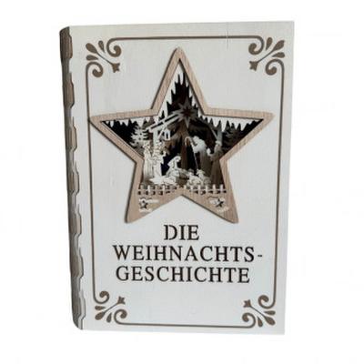 Deko-Buch mit 9 LED und Timer, Batterien 2xAAA nic