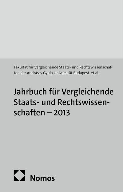 Jahrbuch für Vergleichende Staats- und Rechtswissenschaften - 2013