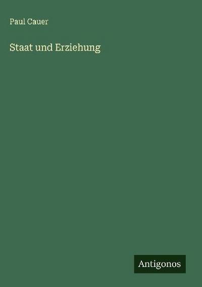 Staat und Erziehung