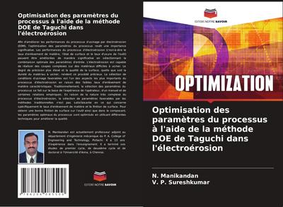 Optimisation des paramètres du processus à l’aide de la méthode DOE de Taguchi dans l’électroérosion