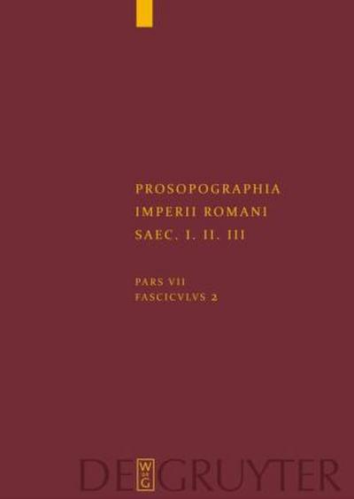 Prosopographia Imperii Romani Saec I, II, III, Fasc 2, (S)