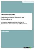 Regulierung von netzgebundenen Infrastrukturen