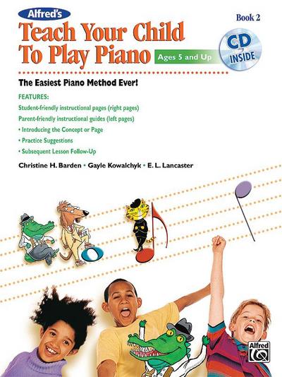 Alfred’s Teach Your Child to Play Piano, Book 2, m. 1 Audio-CD
