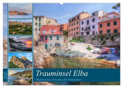 Trauminsel Elba: Mediterranes Paradies für Romantiker (Wandkalender 2025 DIN A2 quer), CALVENDO Monatskalender