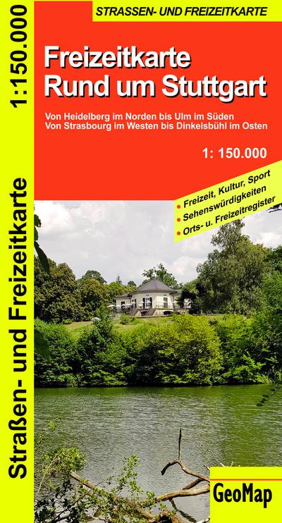 Rund um Stuttgart - Freizeit- und Straßenkarte