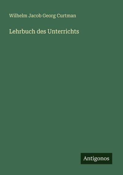 Lehrbuch des Unterrichts