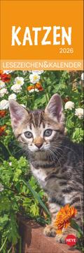 Katzen Lesezeichen & Kalender 2026
