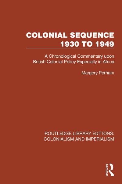Colonial Sequence 1930 to 1949