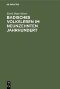 Badisches Volksleben im neunzehnten Jahrhundert