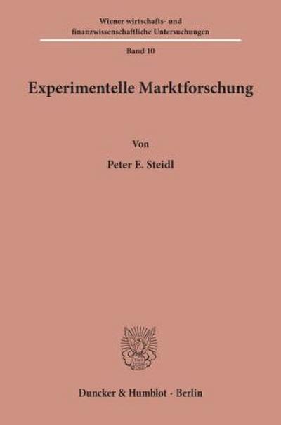 Experimentelle Marktforschung.