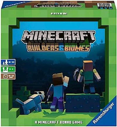 Ravensburger Familienspiel 26132 - Minecraft Builders & Biomes - Gesellschaftsspiel für Kinder und Erwachsene, für 2-4 Spieler, Brettspiel ab 10 Jahren