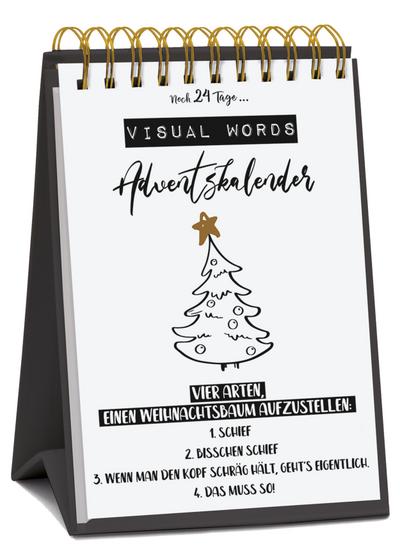 Tisch-Adventskalender ’Visual Words’