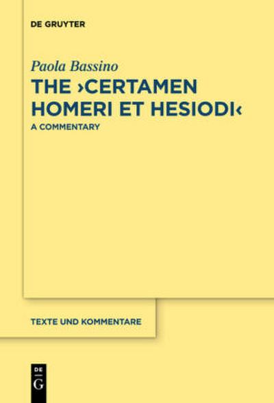 The ¿Certamen Homeri et Hesiodi¿
