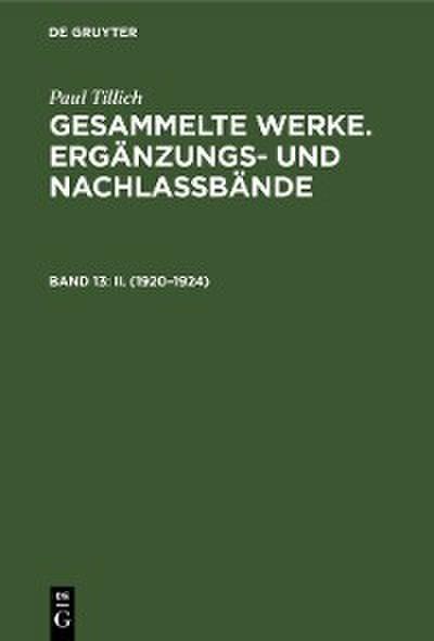II. (1920-1924)