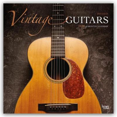 Vintage Guitars - Vintage-Gitarren 2026 - 16-Monatskalender