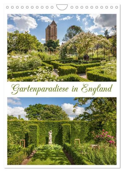 Gartenparadiese in England (Wandkalender 2026 DIN A4 hoch), CALVENDO Monatskalender
