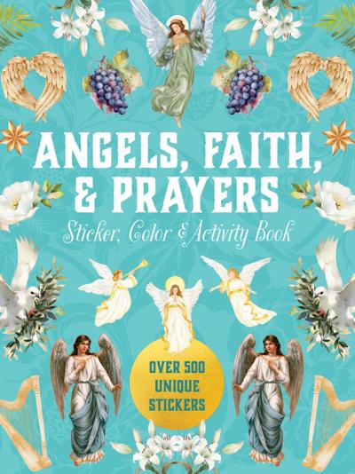 Angels, Faith & Prayers Sticker, Color & Activity Book
