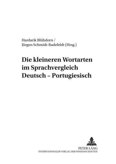 Die kleineren Wortarten im Sprachvergleich Deutsch-Portugiesisch
