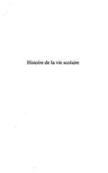 Histoire de la vie scolaire