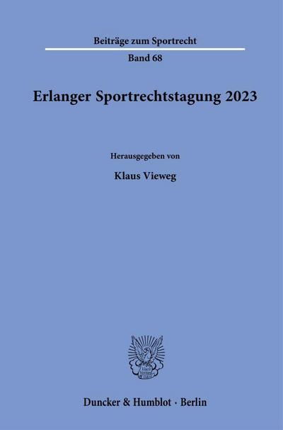 Erlanger Sportrechtstagung 2023