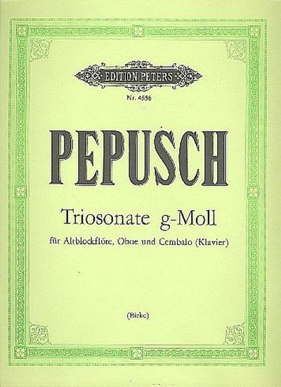 Triosonate g-Mollfür Altblockflöte, Oboe und Cembalo