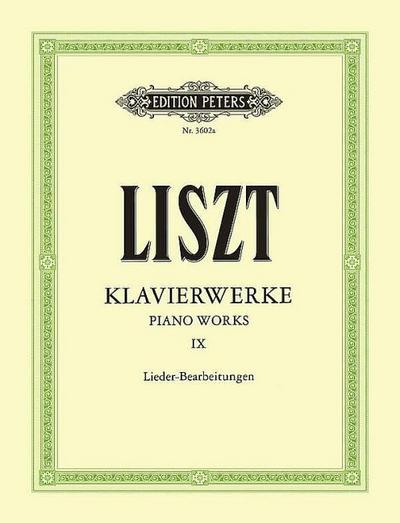 Klavierwerke, Band 9: Lieder-Bearbeitungen