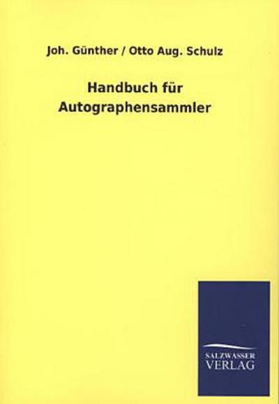 Handbuch für Autographensammler