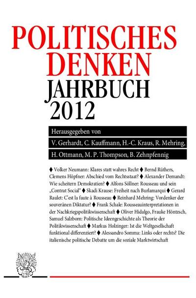 Politisches Denken, Jahrbuch 2012