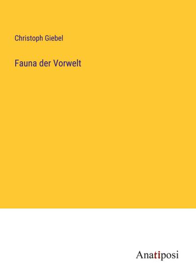 Fauna der Vorwelt
