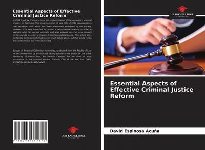 Essential Aspects of Effective Criminal Justice Reform