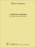 Lamento et Rondopour saxophone alto et piano