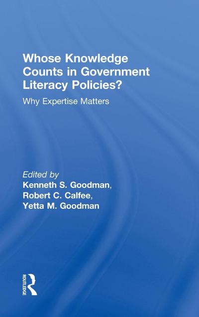 Whose Knowledge Counts in Government Literacy Policies?