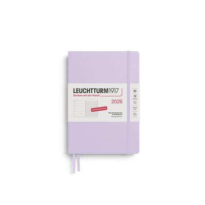 Wochenkalender & Notizbuch Medium A5 Lilac 2026