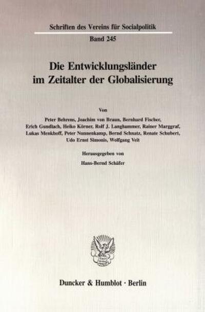 Die Entwicklungsländer im Zeitalter der Globalisierung.