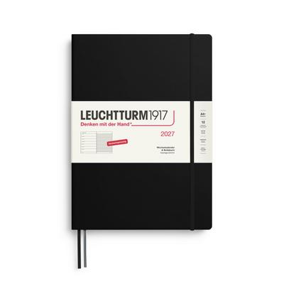 Wochenkalender & Notizbuch Master A4+ Schwarz 2027