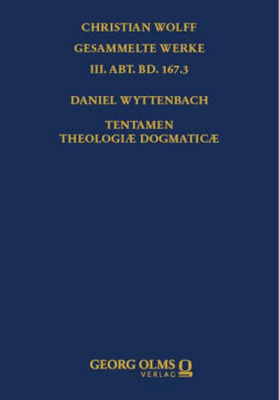 Daniel Wyttenbach: Tentamen Theologiæ Dogmaticæ