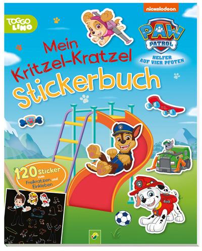 PAW Patrol Mein Kritzel-Kratzel Stickerbuch mit Bambus-Stick