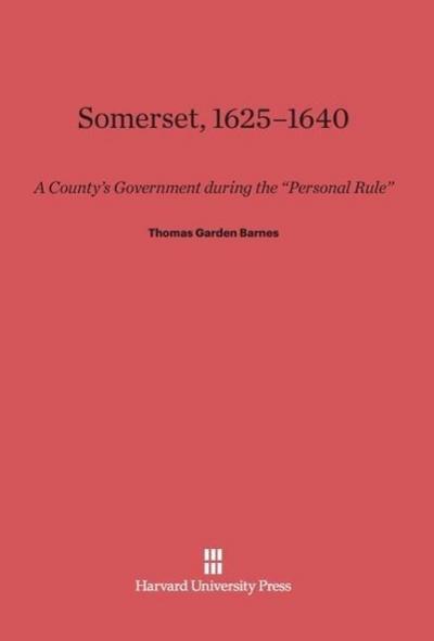 Somerset, 1625-1640