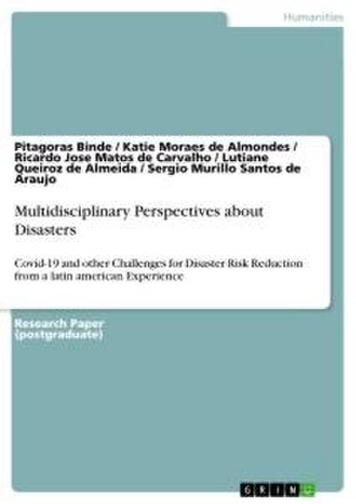 Multidisciplinary Perspectives about Disasters